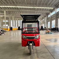 Battery Powered Electric Cargo Tricycle 60V/72V Lead-Acid Battery 600kg Rated Load Electric Motorcycles Trike with Solar Panel