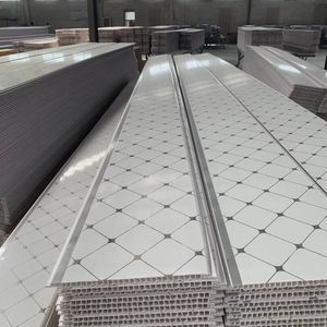 Panel <span class=keywords><strong>de</strong></span> techo <span class=keywords><strong>de</strong></span> <span class=keywords><strong>PVC</strong></span> brillante blanco puro <span class=keywords><strong>de</strong></span> 595 cm, lámina <span class=keywords><strong>de</strong></span> estampado en caliente <span class=keywords><strong>de</strong></span> 25 cm x 30 cm, <span class=keywords><strong>color</strong></span> <span class=keywords><strong>madera</strong></span>, impermeable, para interiores. - Product Image 4