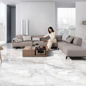 Carreaux de porcelaine Premium Marmo White Statuario Pearl 60x120cm, collection aspect marbre de luxe - Product Image 6