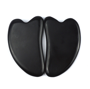 2025 prodotto di vendita caldo nero pietra Bian a forma di cuore Gua Sha strumento di massaggio viso massaggiatore Guasha <span class=keywords><strong>per</strong></span> Spa <span class=keywords><strong>meditazione</strong></span> rilassante - Product Image 2
