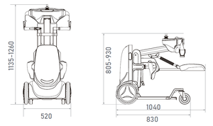 Vendita calda 1500W pesanti <span class=keywords><strong>moto</strong></span> elettriche 72V sedia a rotelle in piedi 150km strumento di assistenza facile sollevamento per disabili - Product Image 4