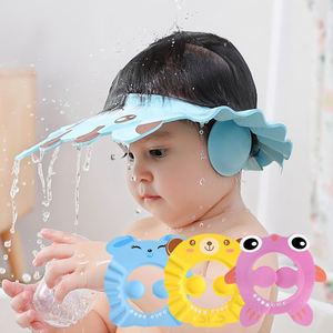 Bonnet de Douche Doux et Réglable pour Bébé, Protection des Oreilles, Casquette de Lavage des Cheveux Sûre pour Enfants, Protection de la Tête pour le Bain et la Douche - Product Image 1