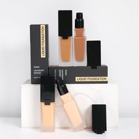 Personnalisez votre propre fond de teint liquide mat pour le visage, imperméable, longue tenue 24h, couvrance totale pour tous les types de peau, fond de teint liquide