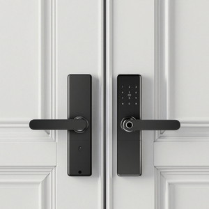 Nueva Cerradura Inteligente Tuya para Puerta de Madera con Huella Dactilar Biométrica, para Apartamento, Habitación Familiar, WiFi, Aleación de Aluminio, Cerraduras Inteligentes - Product Image 1