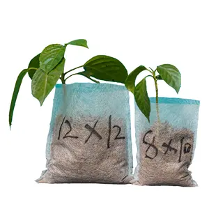 Sacos de cultivo de mudas recicláveis biodegradáveis ambientais personalizados cor branca saco de berçário de plantas para sementes