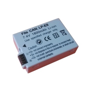 <span class=keywords><strong>Batterie</strong></span> d'appareil photo LP-E8 7.4V 1500mAh pour <span class=keywords><strong>batterie</strong></span> <span class=keywords><strong>Canon</strong></span> EOS Rebel T5i 550D 600D 650D <span class=keywords><strong>700D</strong></span> pour <span class=keywords><strong>batterie</strong></span> Rechargeable <span class=keywords><strong>Canon</strong></span> - Product Image 1
