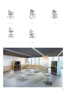 Silla de oficina ergonómica MARATTI Verte, muebles escolares modernos, silla de aula, silla educativa de entrenamiento de plástico - Product Image 4