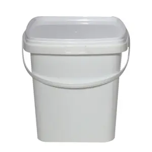 Özelleştirilmiş büyük kapasiteli gıda sınıfı PP PET şeffaf kutu süt çay içecek şişesi gıda mühürlü kutular taşınabilir plastik kova