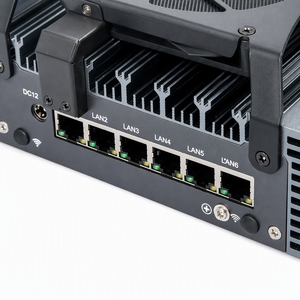 OEM 6 LAN 2.5G Firewall Mini PC N150 N100 POE Soft <strong>Router</strong> 1*DDR5 RS232 X86 Industrial Gateway for Network Security - Product Image 2