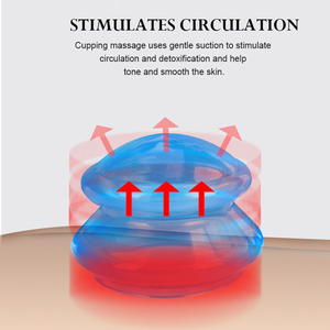 Nuevas Copas de Masaje de Silicona Transparente Anticelulitis para Terapia de Masaje, Juego de Copas de Hijama, Talla M - Product Image 1