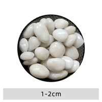 Galets naturels blancs de qualité supérieure Hamari 10-50 mm, fabricants de galets, sols en galets, intérieur et extérieur pour la décoration