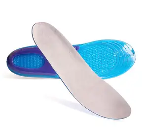 3 Tamanhos Esportes Massagem TPE Gel Pad Palmilhas Apoio Arco Ortopédico Plantar Tênis para Sapatos