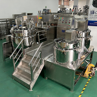 Machine d'émulsification homogène sous vide pour crèmes cosmétiques, en acier inoxydable 304/SUS316L, agitateur, capacité 1000L, pour pommades et produits chimiques