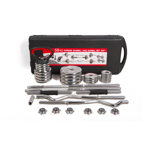 <span class=keywords><strong>Set</strong></span> di Pesi con Bilanciere e Manubri Personalizzabili con Logo, Attrezzatura da <span class=keywords><strong>Palestra</strong></span>, Barra Curl, <span class=keywords><strong>Set</strong></span> di Pesi Regolabili in Ferro da 58kg - Product Image 4