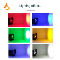 AICPOSE 6x18W Projecteur LED Par sur batterie 8800mAh sans fil avec application DMX, éclairage de scène pour mariage, DJ, fête, événement