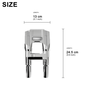 Kit universel <span class=keywords><strong>de</strong></span> rehausseurs <span class=keywords><strong>de</strong></span> guidon pour fixation <span class=keywords><strong>de</strong></span> 1 pouce avec support <span class=keywords><strong>de</strong></span> <span class=keywords><strong>compteur</strong></span> <span class=keywords><strong>de</strong></span> <span class=keywords><strong>vitesse</strong></span>, incluant des rehausseurs <span class=keywords><strong>de</strong></span> 1,5 pouce, <span class=keywords><strong>de</strong></span> 8 pouces et <span class=keywords><strong>de</strong></span> 10 pouces - Product Image 6