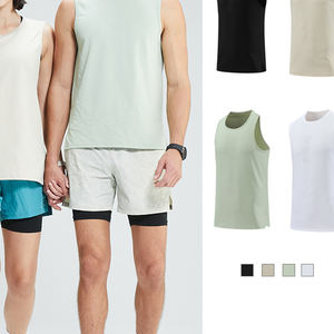 เสื้อกล้ามคอกลมผ้าไหมน้ำแข็งสำหรับผู้ชายและผู้หญิง แห้งเร็ว ระบายอากาศได้ดี เหมาะสำหรับวิ่งมาราธอน บาสเกตบอล และการฝึกซ้อมในฤดูร้อน - Product Image 5