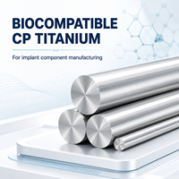 Tige en titane de qualité médicale GR1 CP Ti, biocompatible, forgée, haute précision, conforme ASTM F67, pour usage chirurgical, dentaire et orthopédique