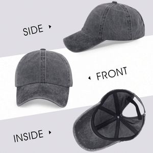 Gorras de Béisbol de Algodón de Alta Calidad para Mujer, con 6 Paneles y Espacio para Cola de Caballo, Venta al Por Mayor - Product Image 6