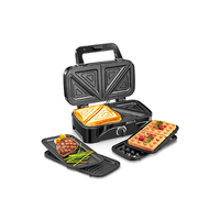 Prix usine 2 tranches Snack Mini gaufrier électrique Sandwich Panini Maker antiadhésif détachable Grill