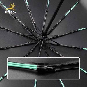 <span class=keywords><strong>Parapluie</strong></span> exclusif pour adultes, grand format, automatique, pliable en 12 sections, <span class=keywords><strong>anti</strong></span>-UV, <span class=keywords><strong>anti</strong></span>-recul et résistant au <span class=keywords><strong>vent</strong></span>, double usage - Product Image 6