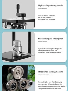 Scelleuse manuelle de canettes, machine à sceller les canettes manuelle 330/500/650ml pour canettes de boissons PET, soda, bière, jus, thé au <span class=keywords><strong>lait</strong></span>, café - Product Image 5