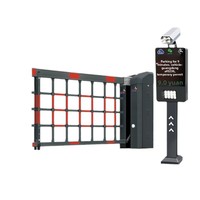 Système de gestion des tarifs de stationnement pour parcs logistiques, hôpitaux et immeubles de bureaux avec reconnaissance de plaques d'immatriculation, système bidirectionnel aérien en métal