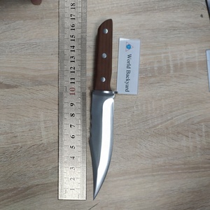 <span class=keywords><strong>Cuchillo</strong></span> Bowie Trail Point Grande con Guardamanos Redondo, 3 Remaches, Mango de Madera, <span class=keywords><strong>Cuchillo</strong></span> de Defensa Personal, Full Tang, para Aventuras en la Jungla y <span class=keywords><strong>Bushcraft</strong></span> - Product Image 3