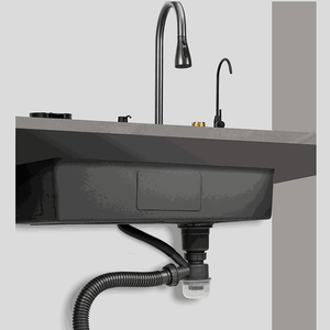 Fregadero de Cocina Grande de Acero Inoxidable Nano Hecho a Mano con Grifo con Pantalla Digital para Uso Doméstico - Product Image 5