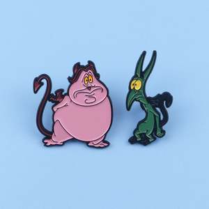 Produsen grosir lencana kerah Lapel logam Aloi pin bros Enamel seri kartun desainer mode untuk pesta pernikahan - Product Image 3