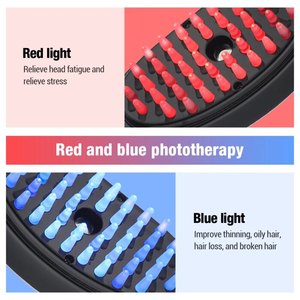Fabrik Kopfhaut & Haarpflege gerät Haarmas sage Kamm Lichttherapie Haaröl Applikator Sprüh bürste Erwärmung Kopfhaut <span class=keywords><strong>Massage</strong></span> bürste - Product Image 3