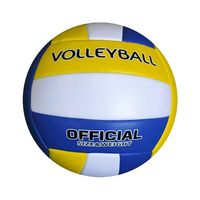 Bola Voli lembut PVC tahan air No. 5 untuk permainan pantai dan latihan Gym mesin bola hiburan PVC