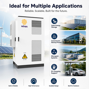 Armoire de stockage d'énergie solaire commerciale BESS Volt160 160 kWh 80 kW pour extérieur, batterie LiFePO4 - Product Image 5