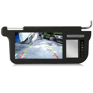 Alleen Rechterkant Nu 9 Lnch Auto Zonneklep High-Definition Display Touchscreen Zwart Grijs Beige Kleur Rijden Co-Piloot Monitor