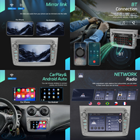 Podofo 7 ''Android Car Radio Wireless CarPlay/Android Auto Electronics GPS WIFI FM RDS DVR para Alfa Romeo MITO 2008-2016 OEM/ODM