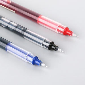 Stylo gel noir 0,5 mm, écriture fluide, encre gel bleue liquide droite, pour le bureau, l'école, la maison, le travail, l'écriture, le dessin - Product Image 2