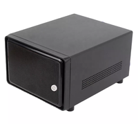 Serveur NAS de stockage compact de bureau à 2 baies Hotswap J4105 4 cœurs M.2 128 Go 4 Go de RAM Ventilateur en alliage d'aluminium Format ATX NAS02-J41 En stock