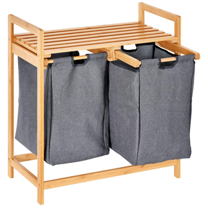 <span class=keywords><strong>Panier</strong></span> à <span class=keywords><strong>linge</strong></span> en bambou 3 <span class=keywords><strong>compartiments</strong></span> personnalisé <span class=keywords><strong>panier</strong></span> à <span class=keywords><strong>linge</strong></span> avec roues - Product Image 6