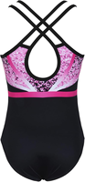Meilleure vente de justaucorps de gymnastique et de ballet sans manches de style simple ensembles de performance d'épissage par sublimation pour enfants
