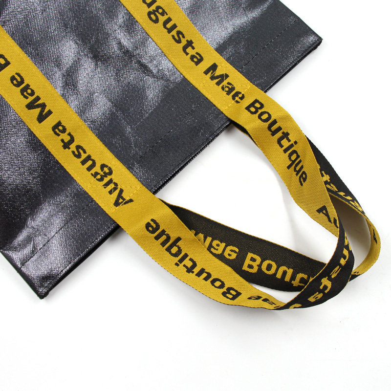 High Quality Custom Design Reusable Laminated Tote Customized Logo Print Design Recycle PP Woven Laminated Shopping Tote Bag