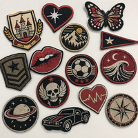 Étiquette thermocollante personnalisée en tissu, patch LOGO pour vêtements, étiquette brodée avec patchs brodés à coudre