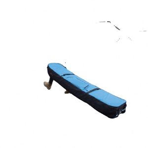 Sac de snowboard rembourré avec roulettes pour les voyages en avion, sac de snowboard imperméable à roulettes, sac de rangement enroulable pour gagner de la place, fabriqué en usine BSCI - Product Image 5