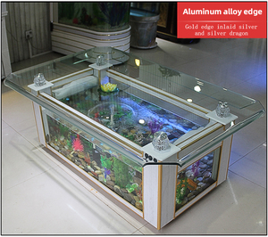 Ultra Wit Ecologisch Glas Aquarium Modern Aquarium Schildpad Tank Voor Woonkamer Sofa Tafelblad Curling Salontafel-Groothandel - Product Image 4