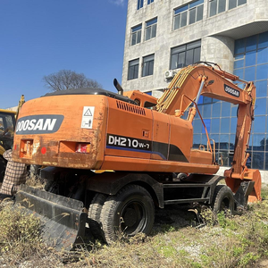 Excavatrice hydraulique sur roues Doosan DH210W-7 multifonctionnelle d'occasion, godet de 1,2 m, poids opérationnel de 21 tonnes, moteur de 110 kW, engrenages, roulements, PLC - Product Image 2