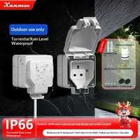 Caja de Protección para Interruptor Eléctrico y Enchufe de Carga para Exteriores, Resistente al Agua con Clasificación IP66 Británica