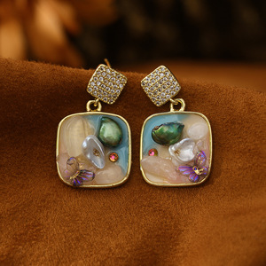 Conjunto de Joyería con Perlas Barrocas, Collar y Pulsera de Amatista Púrpura Irregular y Aventurina, Accesorio Ajustable para <span class=keywords><strong>Celebraciones</strong></span> - Product Image 3