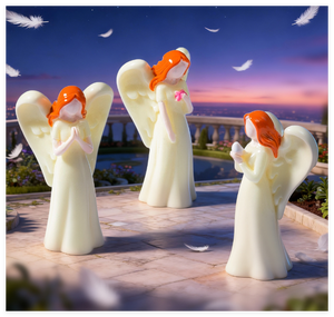 Figura en Miniatura de <span class=keywords><strong>la</strong></span> Virgen María con Alas, Estilo Europeo, Hada de Dibujos Animados, Figura 3D para Caja de Música, Adorno de Pastel, Decoración de Coche y Hogar - Product Image 5