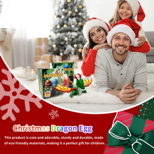 3D Christmas Dragon Egg <b>Toy</b> Cool Articulated Stress-Relief Dinosaur Animal Plastic Christmas Gift for Kids - Product Image 2