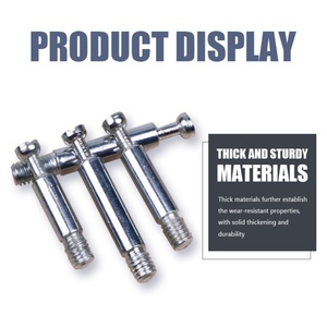 Boulon de fixation mini en alliage de zinc de haute qualité pour meubles de cuisine, salle de bain et salle à manger avec goupille de positionnement à came - Product Image 4