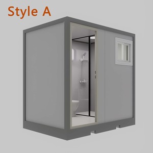 European Standard Prefabricated Integrated Modular Bathroom Portable Toilet Separate Shower <b>Unit</b> Prefab Bathroom - Product Image 1
